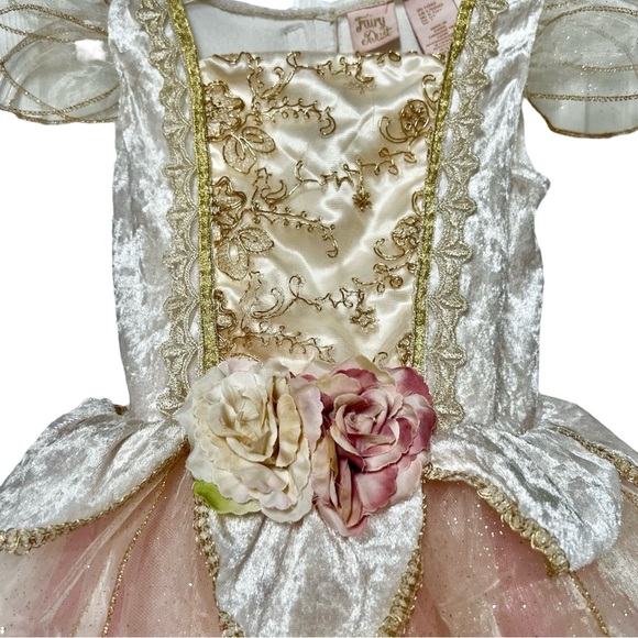 Unicorn Fairy Princess Costume Set with Velcro Wings & Horn/Ears Headband Sz 6X - Picture 4 of 11